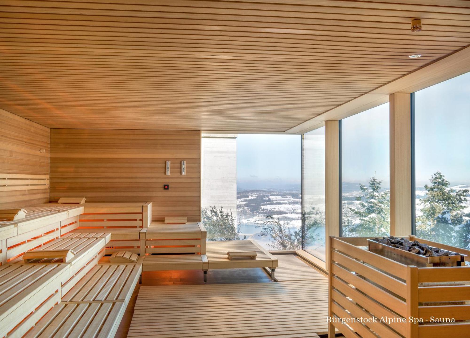 Bürgenstock Hotels&Resort - Bürgenstock Hotel&Alpine Spa Exterior foto Sauna at the Alpine Spa