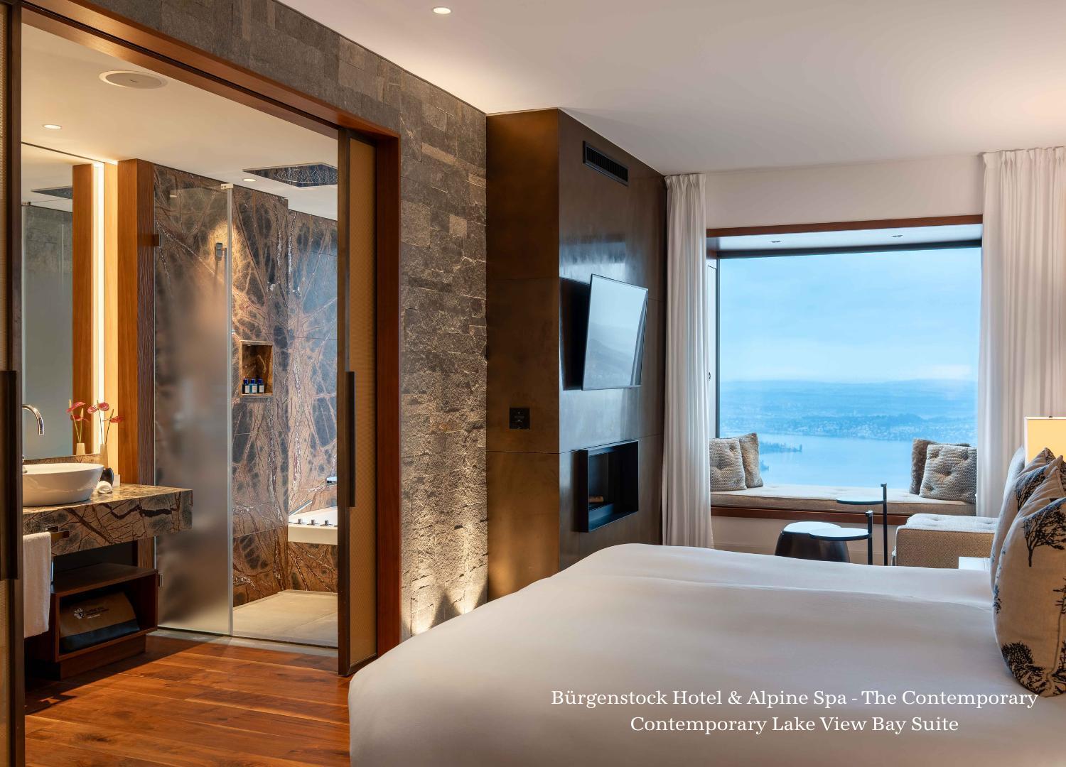 Bürgenstock Hotels&Resort - Bürgenstock Hotel&Alpine Spa Exterior foto Contemporary Lake View Bay Suite